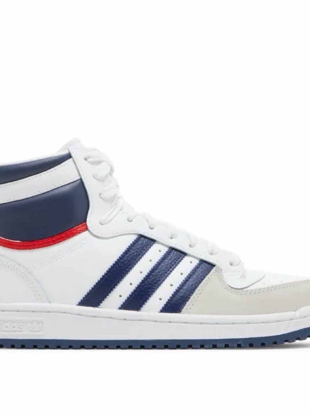 White Leather 
adidas Top Ten RB 'White Dark Blue'